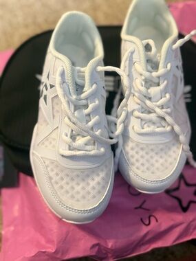 Rebels White Kids Athletic Sneakers with Star Accent